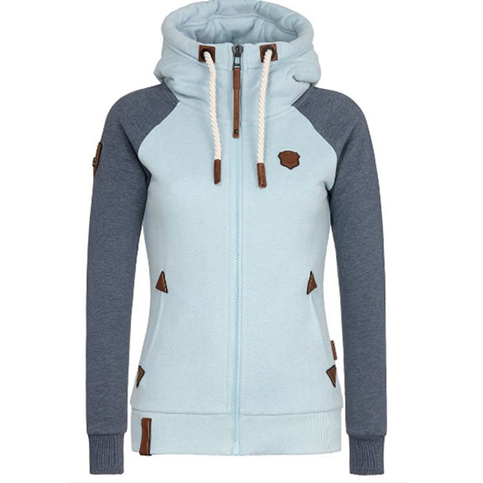 Dames Rits-Dicht Hoodie - Functioneel met Trekkoord