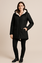 Dames Parka met Capuchon - Ritssluiting en Klepzakken - ZAMISI