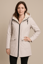 Dames Parka met Capuchon - Ritssluiting en Klepzakken - ZAMISI